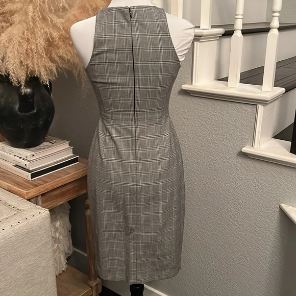 Banana Republic GLEN PLAID SPORTIF SHEATH DRESS PETITE SIZE 0 - Picture 5 of 8